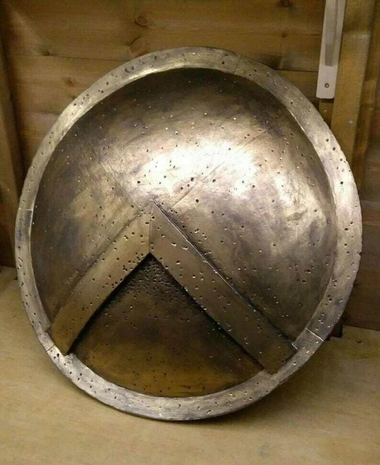 Shield King Leonidas 300 Movie Replica Medieval Steel Handmade Shield Armor - Image 4 of 4