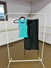 Girls Dance Costume, Urban Groove, Child's Medium, Black  Blue, New