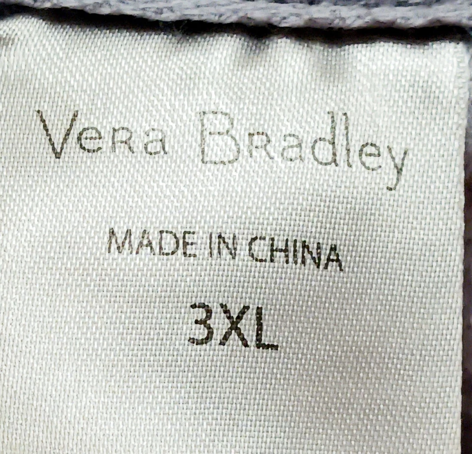 Pullover Vera Bradley Teddy Sherpa polar cuarto cremallera talla grande 3x cuadros nevados Foto 3 de 4