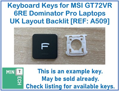 Tastatur Ersatz Tasten für MSI GT72VR 6RE Dominator Pro Laptops UK Hintergrundbeleuchtung