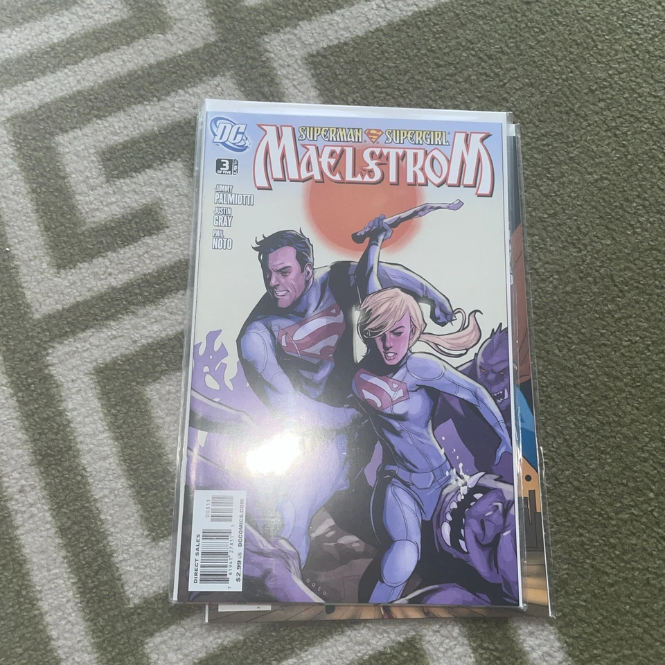 SUPERMAN / SUPERGIRL : MAELSTROM - COMPLETE 5 ISSUE MINI SERIES. PALMIOTTI, GRAY - Image 3 of 4