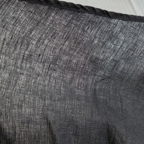 Hearts Desire by Mary Grace 100% Linen Sheer Dress XL Cottagecore Langenlook Blk - Picture 10 of 18