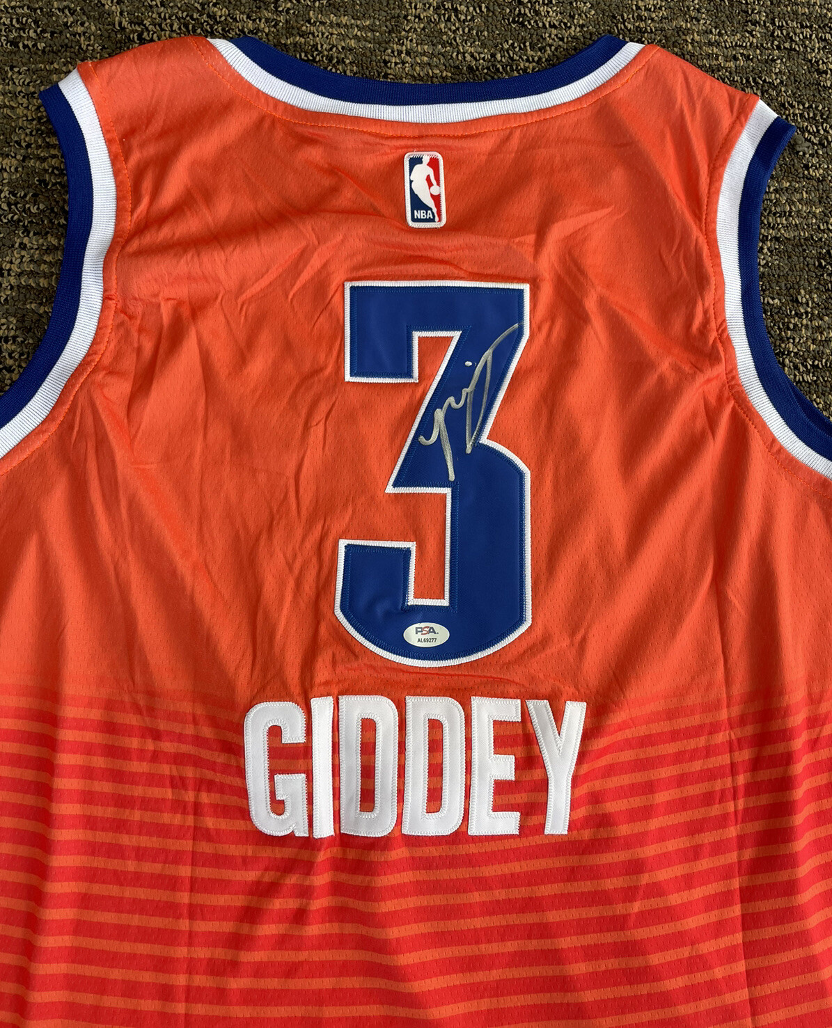 Josh Giddey Signed Autographed Oklahoma City Thunder Jersey Psa Dna Coa OKC 