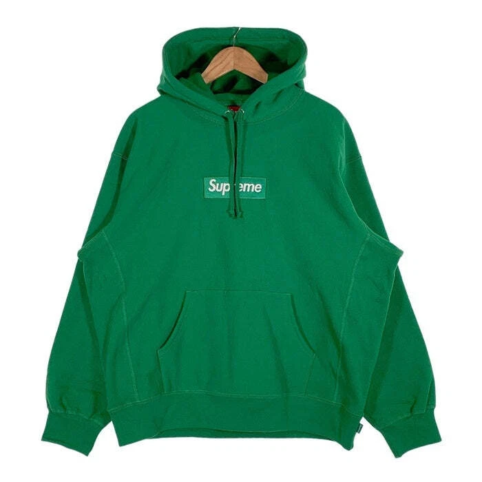 Sweat à capuche Supreme 24AW Box Logo vert taille L occasion