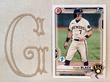 Tyler Black, Milwaukee Brewers, 2021 1st Bowman 1st Edition BD-200🇬