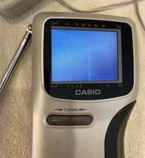 Casio TV-1900 Portable Television Handheld LCD Color Travel Antenna UHF VHF