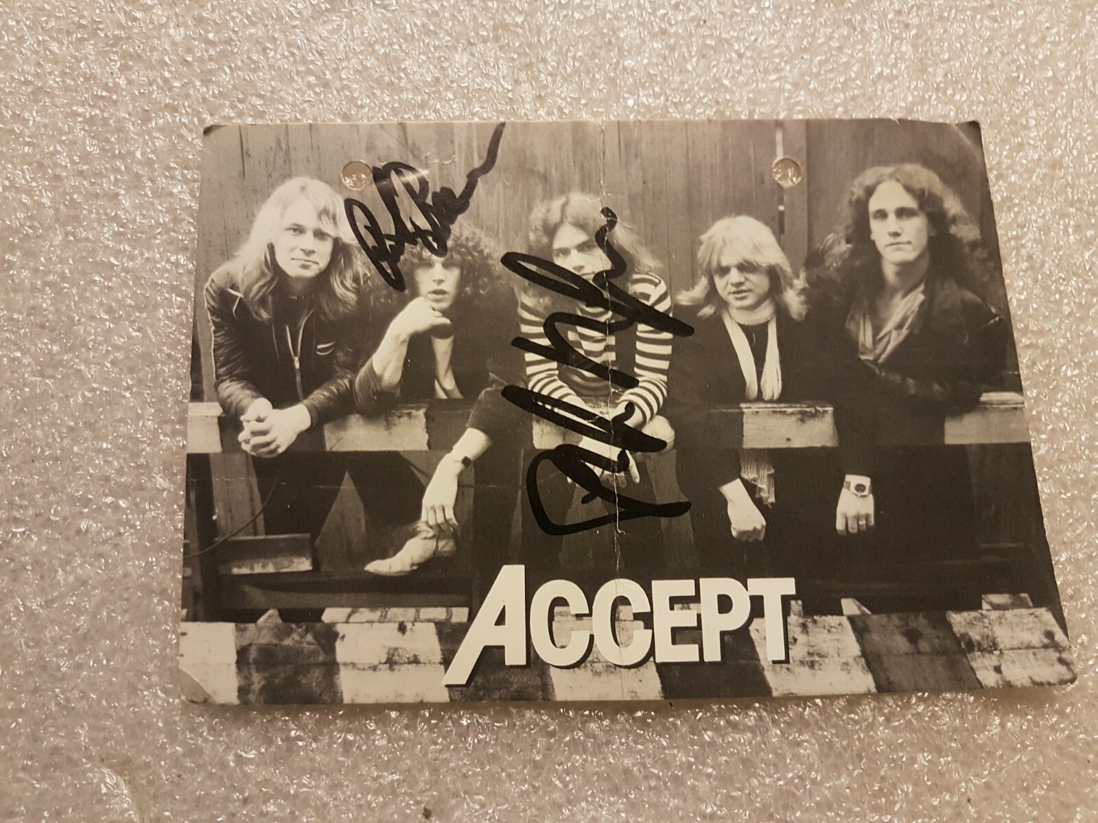 Autogrammkarte 1980 ACCEPT