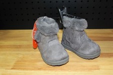 Wonder Nation Baby Girl Faux Shearling Boot - Grey - Size 4 6month -NWT