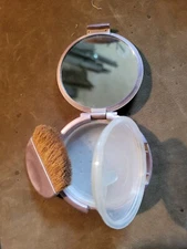 Bare Essentials Refillable Powder Mirror Compact Case & Brush