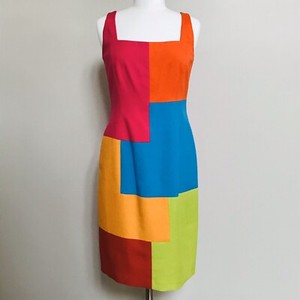 colorful sheath dress
