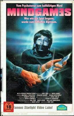 (FSK 18) VHS Videokassette - Mindgames - Maxwell Caulfield, Edward Albert