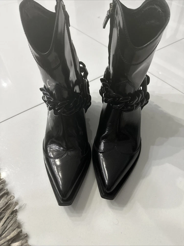 Ковбойские сапоги MSGM черная кожа! Размер 7 - Изображение 4 из 4