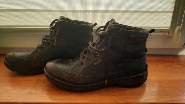 Women Ecco Boots Brown Leather 39 #3SIK