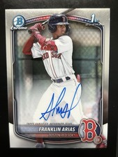2025 Bowman Franklin Arias 1st Bowman Chrome Auto Boston Red Sox #CPA-FA