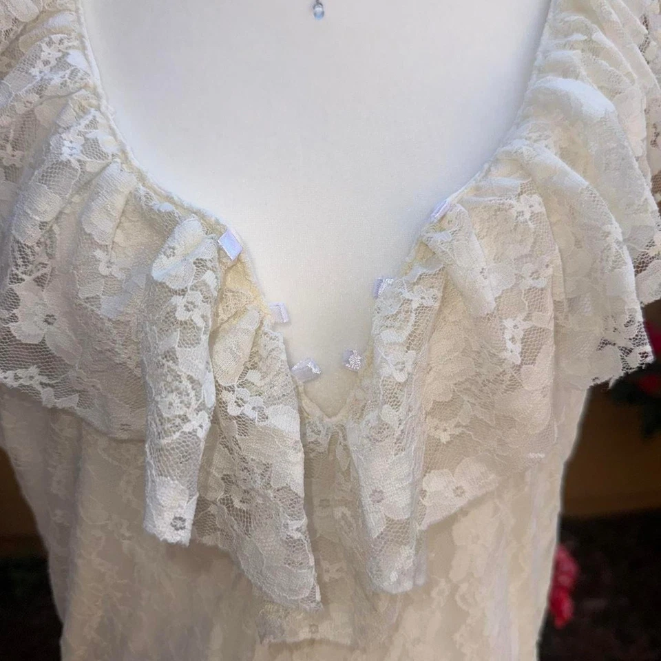 Кокетка ковбой с рюшами кружева midi платье - Изображение 3 из 4