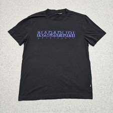 NAPAPIJRI Mens Graphic T-Shirt Top Large Blac...