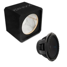 NVX NE121S Single 12" Sealed 3/4" MDF Subwoofer Enclosure w/ CompQ Subwoofer