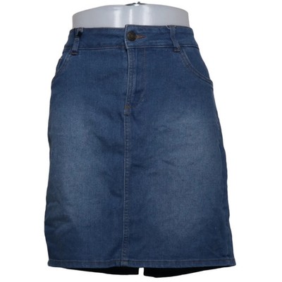 In Extenso, Jeansrock, Größe: 42, Blau, Einfarbig, Denim, Damen #IKT
