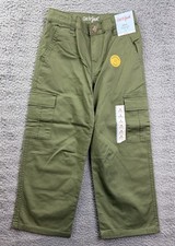 Cat  Jack Pants Boys 6 Baggy Cargo Chino Adjustable Waist Reinforced Knee