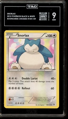 Pokemon Snorlax Boundaries Crossed #109 TAG 9 Mint