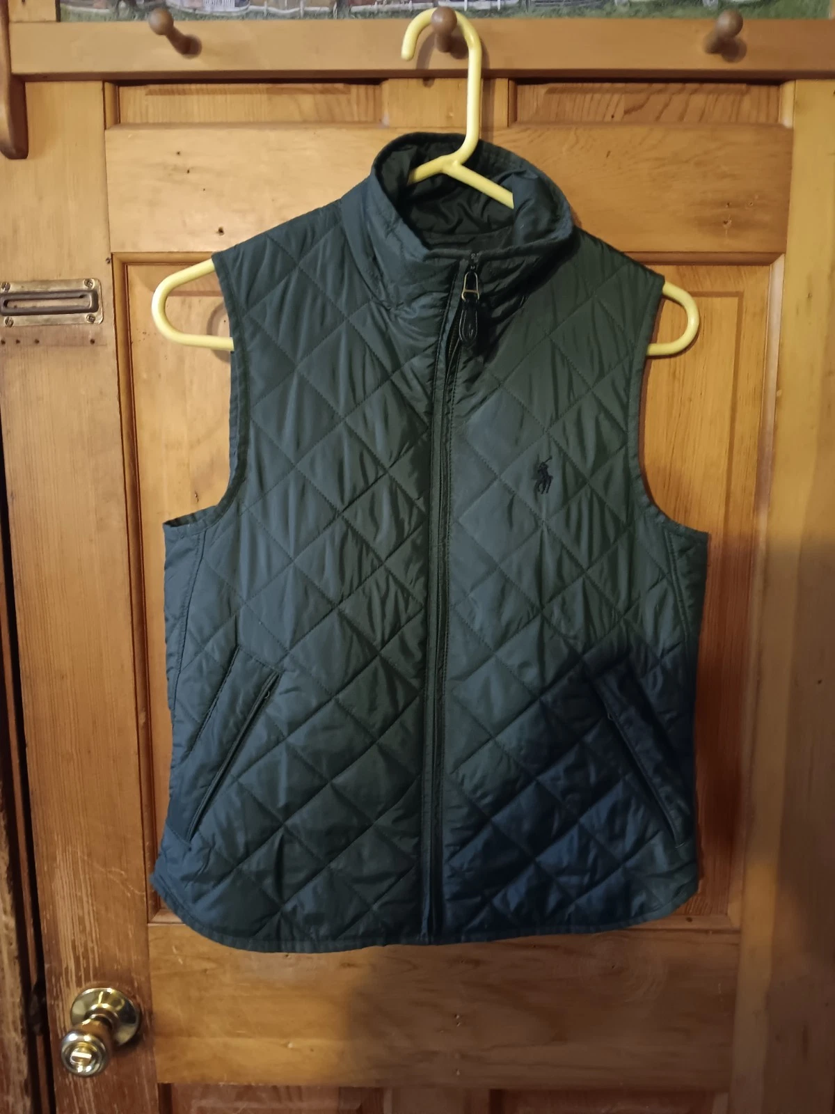 Ralph Lauren Diamond Quilted Lightweight Bodywarmer Vest Size Small. P Green