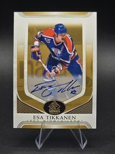 2020-21 UD SP Signature Edition Legends Esa Tikkanen Gold Spectrum Foil Auto EDM