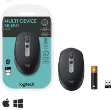 Logitech M590 Silent USB-Maus, Bluetooth, Geb...