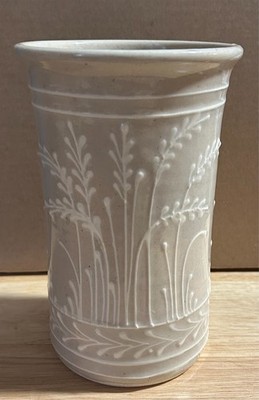 Cornish Hill Pottery Lovely Wheat Pattern Vase Wolfeboro NH by Gogi Millner 2004