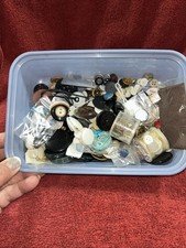 Vintage Buttons Mother Of Pearl, Cat Eye, Military, Steel, Great Variety