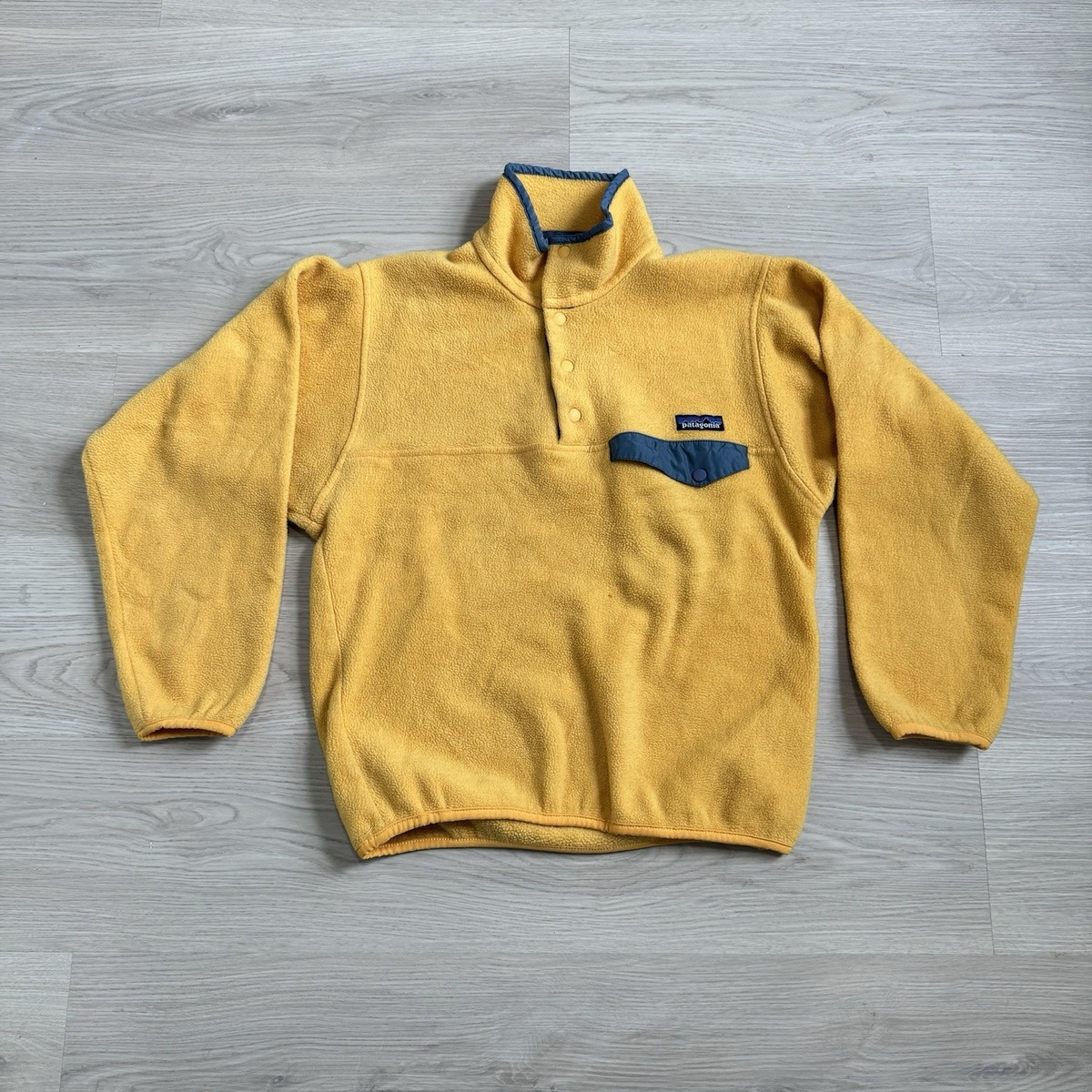 Vintage 1997 Patagonia Synchilla Snap-T Fleece Mens SZ XS Yellow