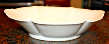 Antyczna miska do serwowania GDA Limoges France duża biała owalna 10" x 7"