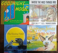 Lot of 4 Children’s 4 Star Picture Books*GoodnightMoon*KissingHand*WildThings*