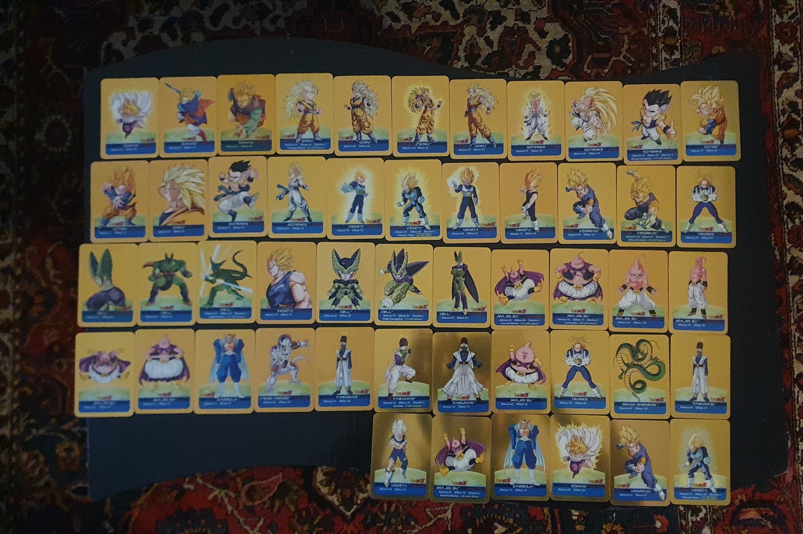 Lamincards Dragon Ball Z 2006 Oro - Lotto - Edibas ITA - RARE