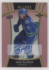 2019-20 Upper Deck Allure Rookies Pink Diamond 15/59 Zack MacEwen #126 Auto 0m6t