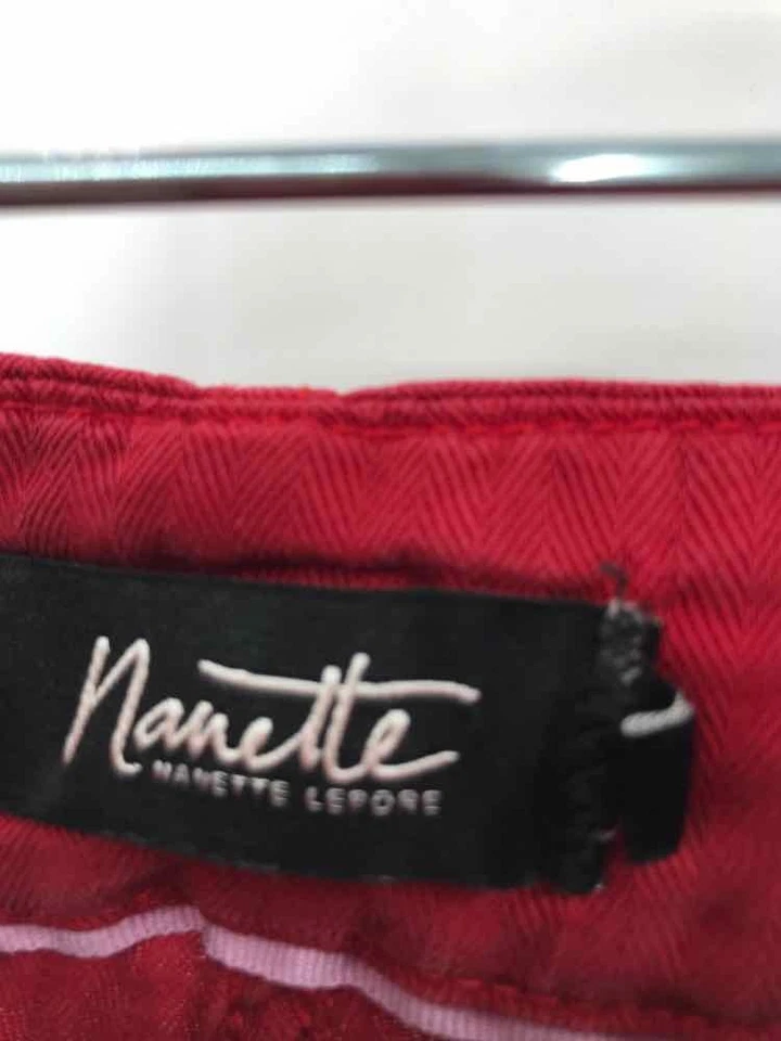 Nanette Lepore Red Size 4 Basic Shorts - Image 3 of 3