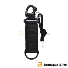 EDC Belt Nylon Webbing Key Ring Holder Tactical For Molle Carabiners Hooks
