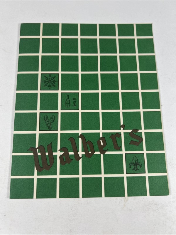 1960s Walber's On The Delaware Restaurant Menu-Essington, PA-Excellent Condition