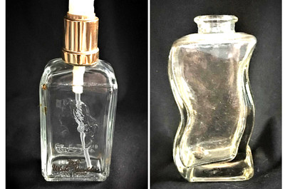 Collectible bottles EMPTY Evyan White Shoulders unknown mfrs. PET RESCUE
