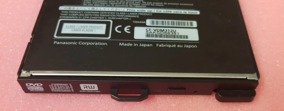 Panasonic Toughbook CF-31 DVD-RW Unidad PIEZA ORIGINAL CF-VDM312U + Caddy PROBADO EN EE. UU. Foto 2 de 4