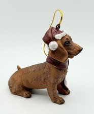 Dachshund Holiday Dog Ornament Sculpture z723 
