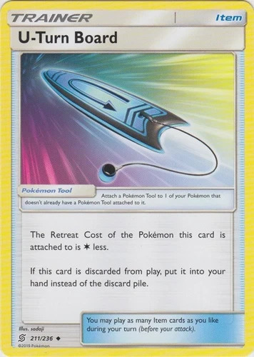 POKEMON U-TURN BOARD 211/236  UNCOMMON UNIFIED MINDS NM CARD