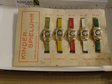 DDR Spielzeug Kinderuhren  OVP  Losbude Trostpreis Kinderspielzeug OVP Pappe