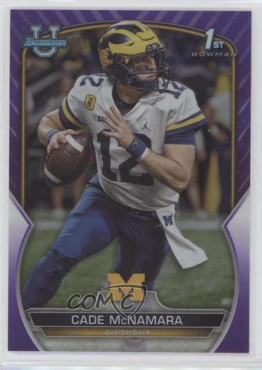 2022 Bowman U Chrome Purple Refractor 123/399 Cade McNamara #99 ms9