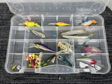 🔥 Lot Of Fishing Lures • Rapala Jigs Poppers Spoon & Box Catch Bass Trout Fish