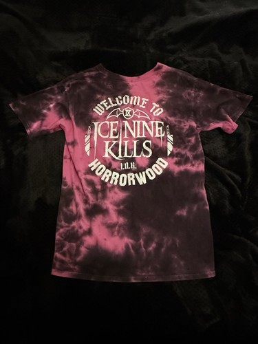 Ice Nine Kills Welcome to Horrorwood Double-Sided Tie Dye T-Shirt L