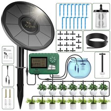 Solar Automatic Irrigation System Balcony Garden Watering with 15 Potted Plants