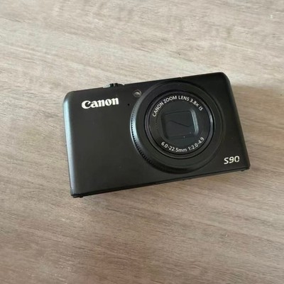 Canon PowerShot S90 Digital Camera W/SD Card Charger Battery 90