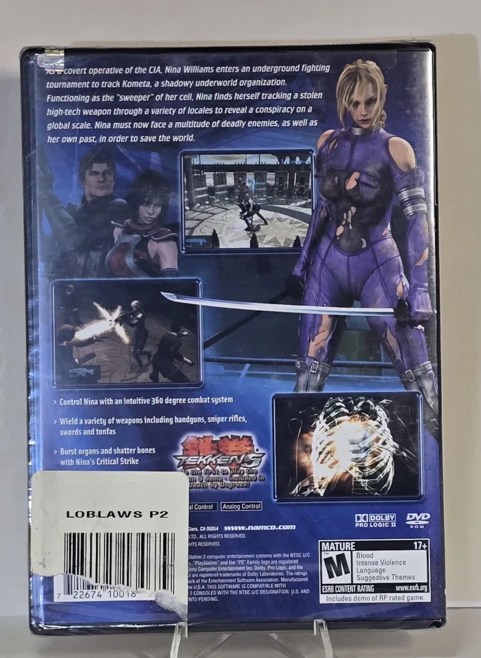 RARO Videojuego Death By Degrees Sony PlayStation 2 Etiqueta Negra NUEVO Y PRECINTADO Foto 2 de 3