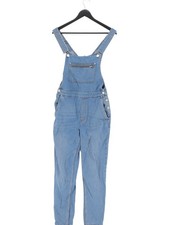 Whistles Women's Jumpsuit W 26 in Blue 100 Cotton Straight Jumpsuit