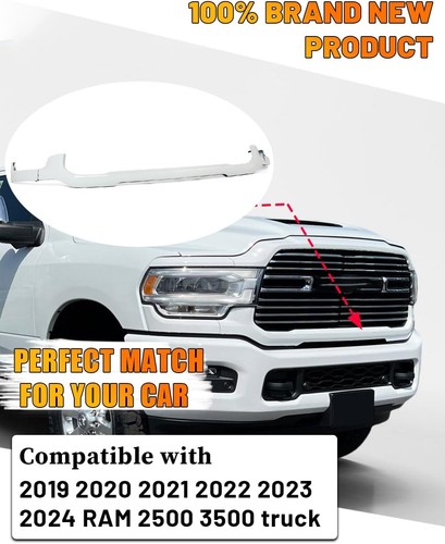 Unpainted Front Bumper Lower Grille Trim Molding Replace For 2019-2024 RAM 2500+ - Foto 5 di 22